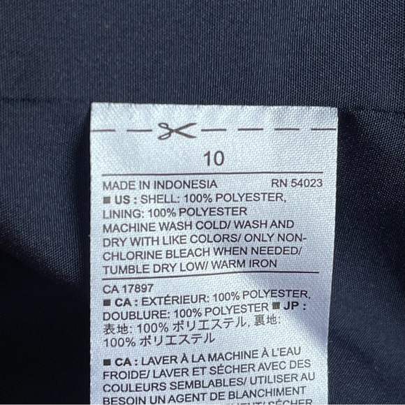 Banana Republic Navy/White Floral Jacket Blazer Size 10 - Picture 8 of 14